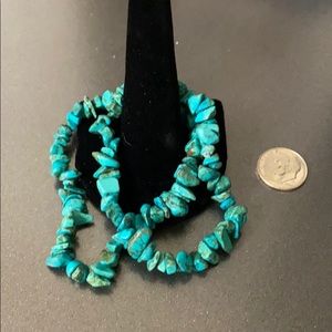 Set of two authentic turquoise bracelets
